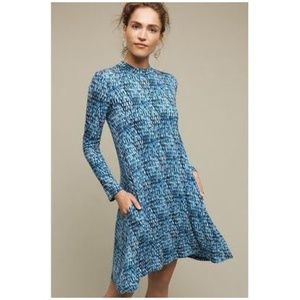 Anthropologie Mockneck Swing Dress